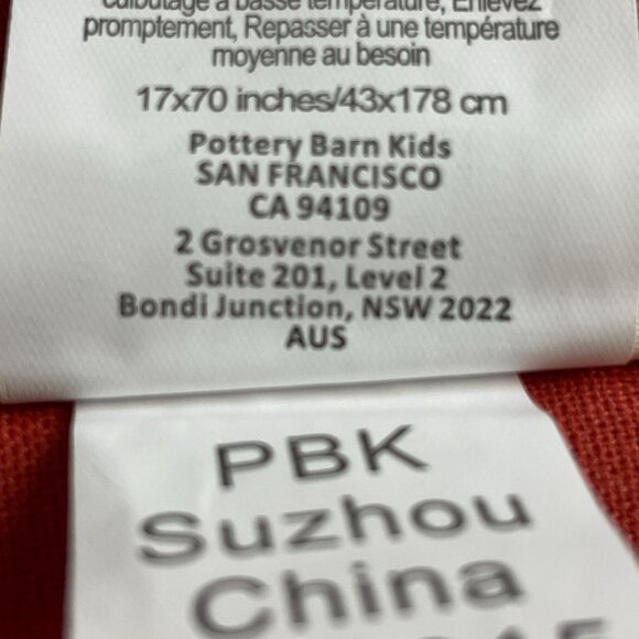 Pottery Barn Kids Turkey Applique Table Runner 17x70"  Thanksgiving Fall Deco - Picture 5 of 8